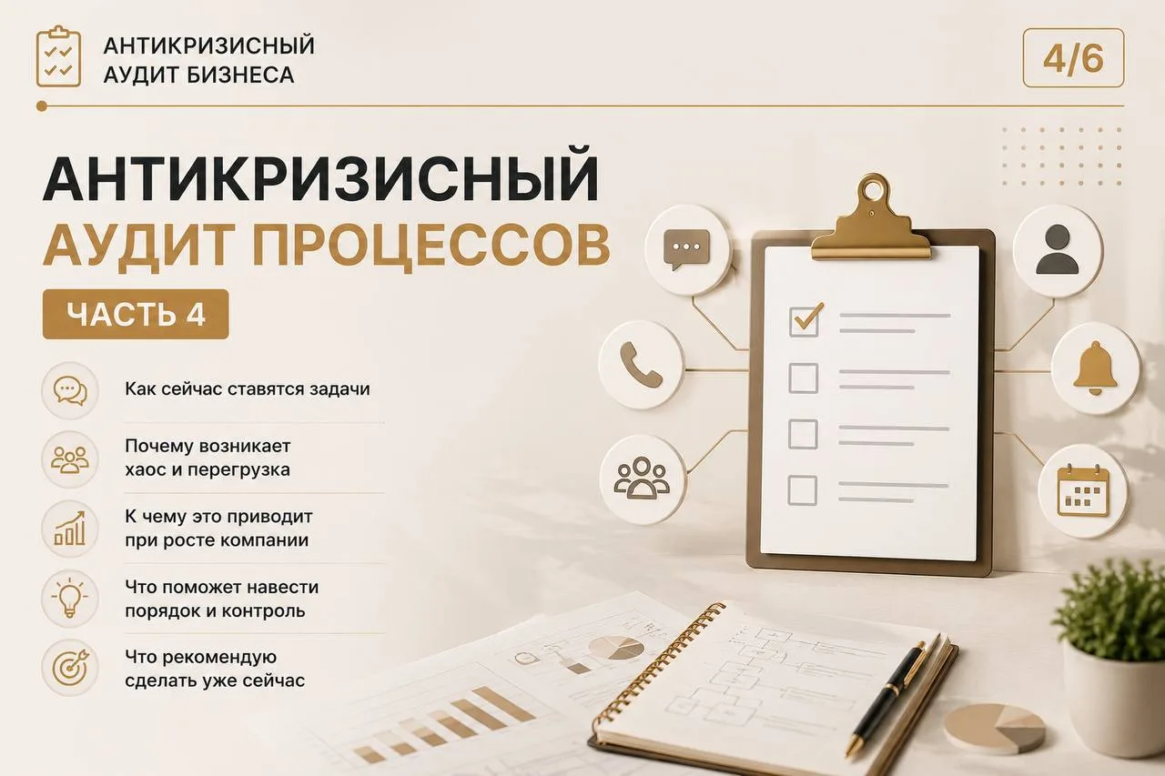 📋 Антикризисный аудит процессов. Часть 4