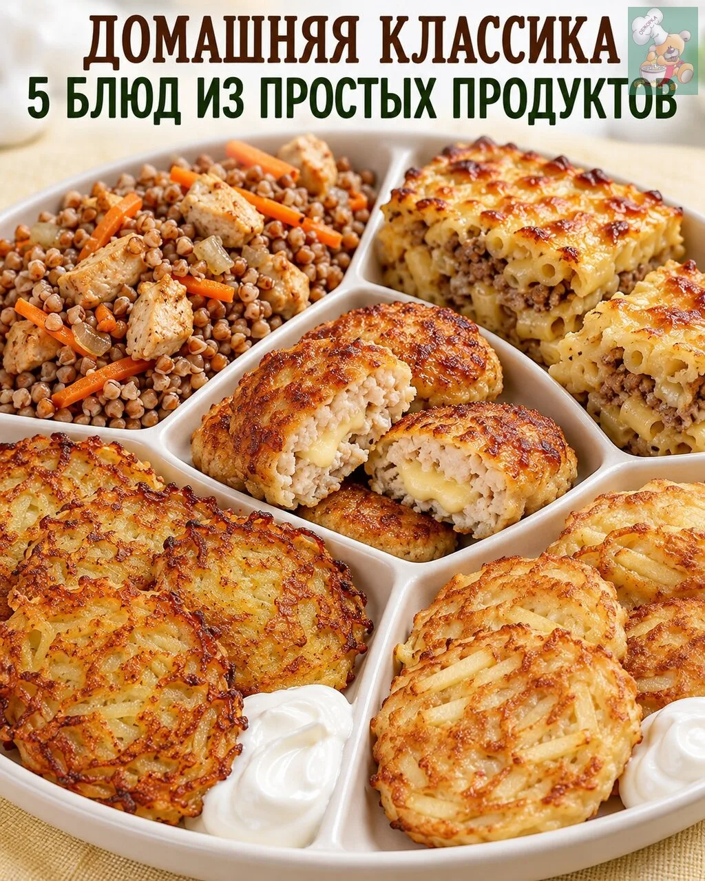 1⃣ Картофельные драники 🥔