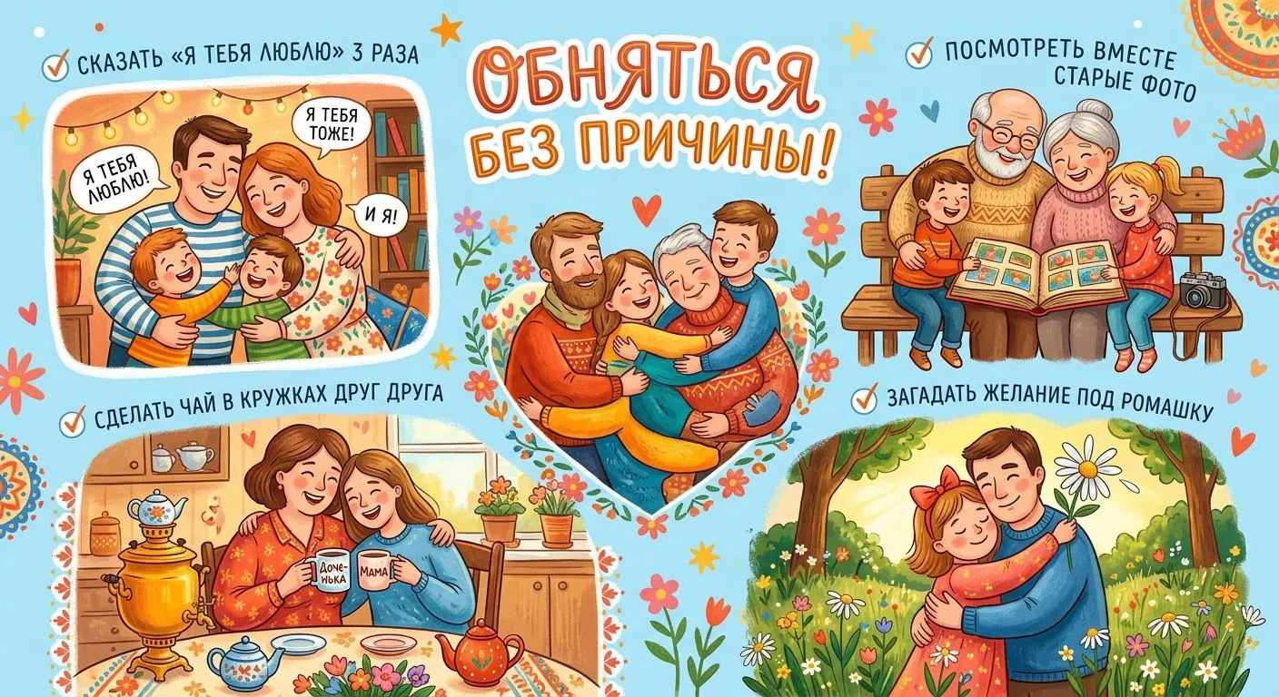 🧑‍🧑‍🧒‍🧒 Сегодня День семьи, любви и верности. Идеальный день, чтобы остановиться, в...