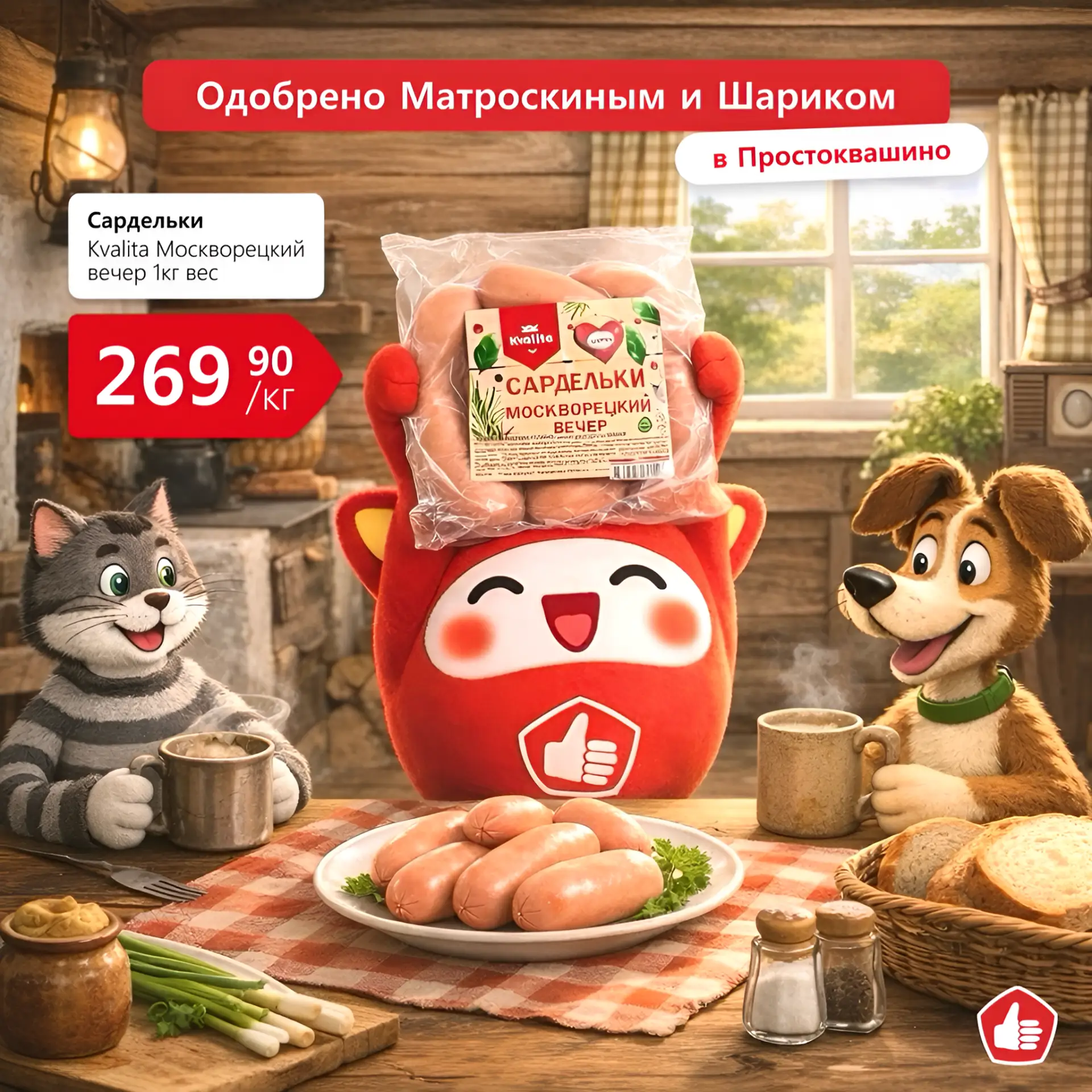 У нас в Простоквашино правило простое: если вкусно – значит быстро заканчивается!  Матроскин не успе