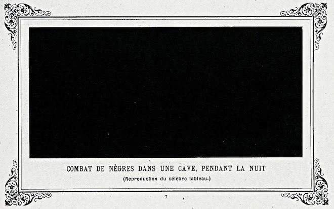 Пятница. Вечер. #невтему

В 1883 году художник Альфонс Алле написал монохромную картину «Битва негро