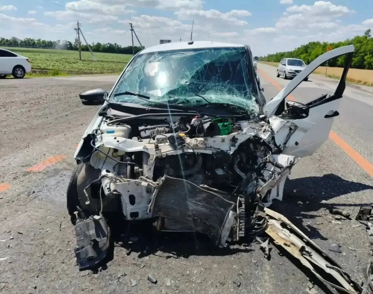 📍Жительница Михайловска  устроила жесткое ДТП на трассе в Красногвардейском округе, ср...