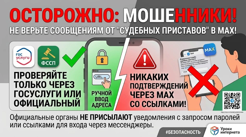 Сообщение «от судебных приставов» в MAX про некий документ — классическая уловка