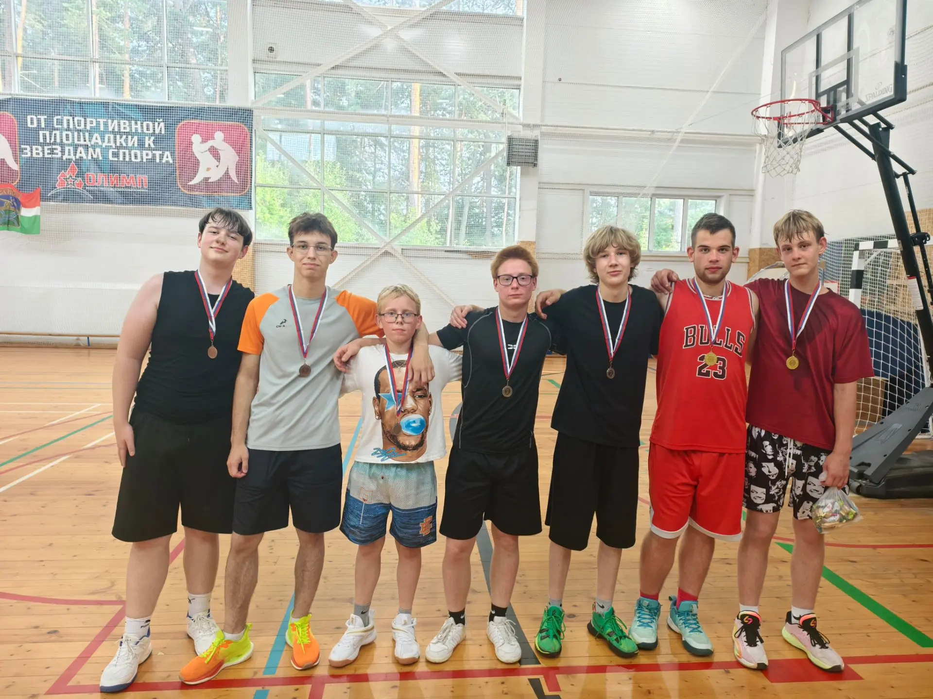 Олимпийский драйв спортивной школы! 🏀 Наши соревнования по стритболу ко Дню олимпийски...