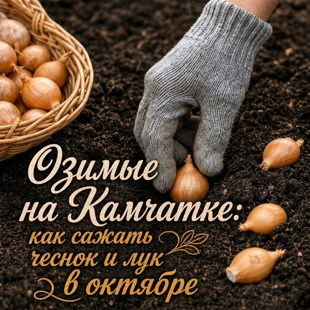 Как сажать чеснок и лук в октябре