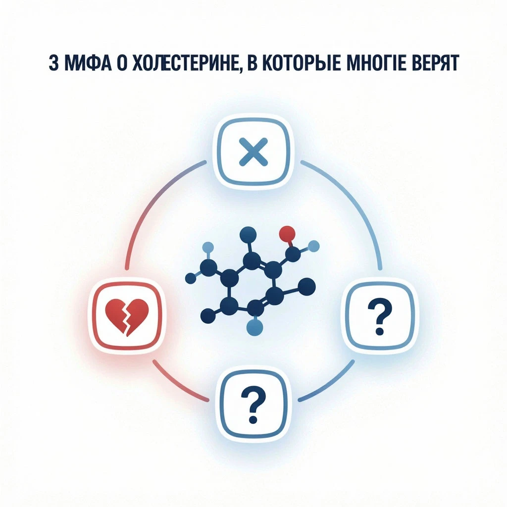 3 мифа о холестерине, в которые многие верят 🩸