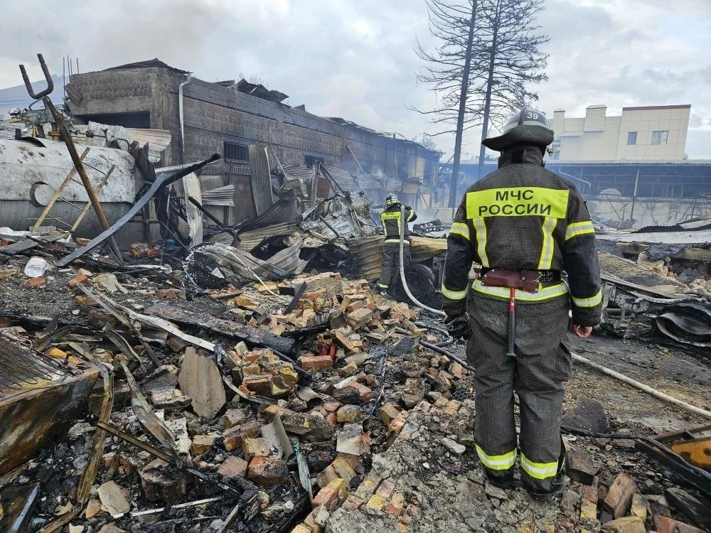 Взрыв газовой АЗС в Пятигорске обошёлся без жертв, в том числе благодаря подвигу росгвардейца, СКР в