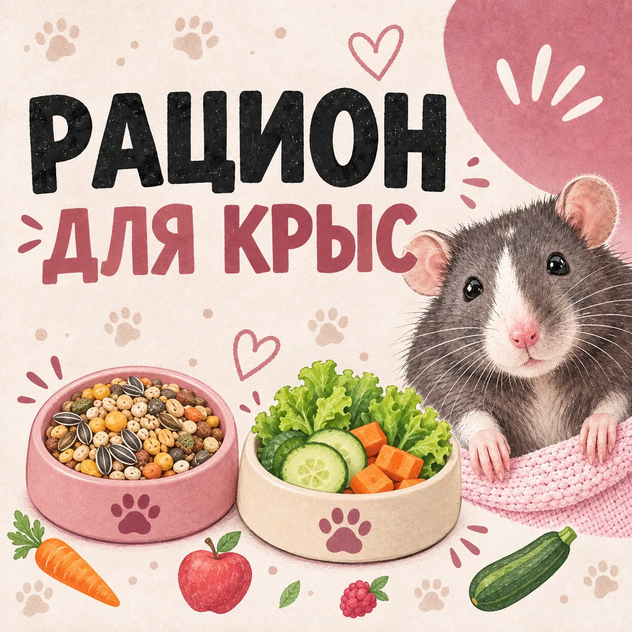 Чем кормить декоративную крысу
