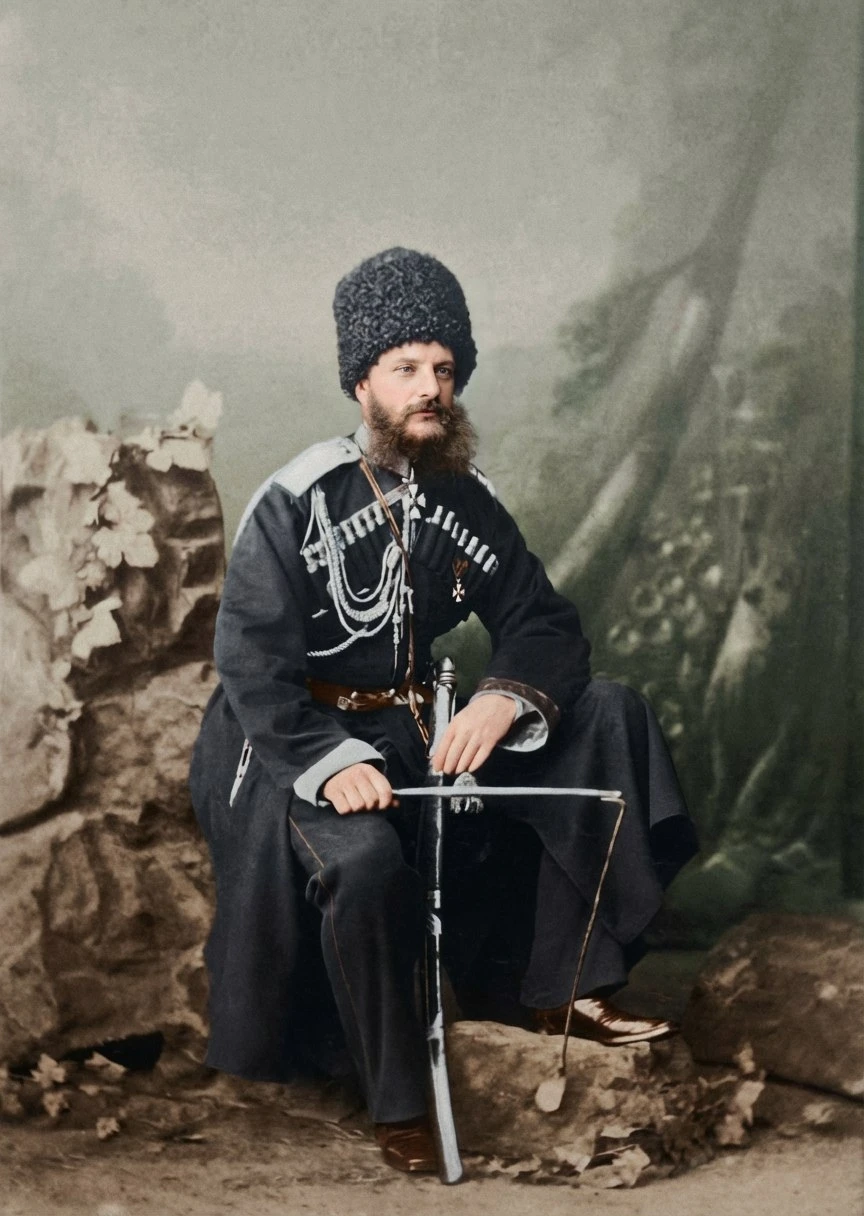 На фотографии изображен Великий князь Михаил Николаевич Романов (1832-1909 гг.) – четве...