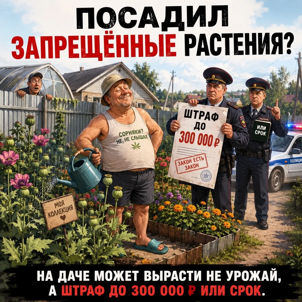 "Владикавказцам грозят штрафы до 300 тысяч и даже уголовный срок за некоторые растения на дачах  Тем