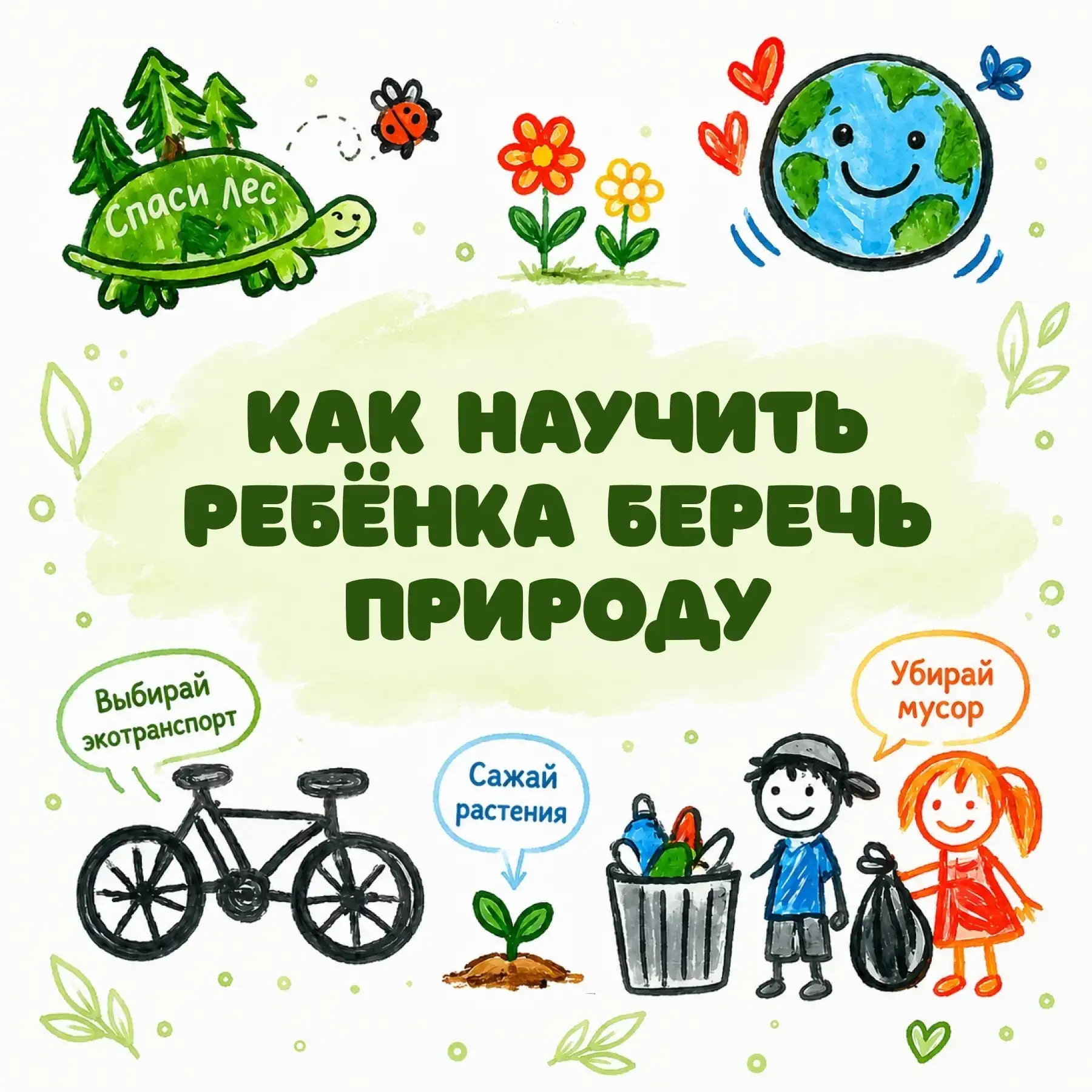 ♻️  🌏 За состояние экологии несёт ответственность каждый из нас, независимо от возраста.