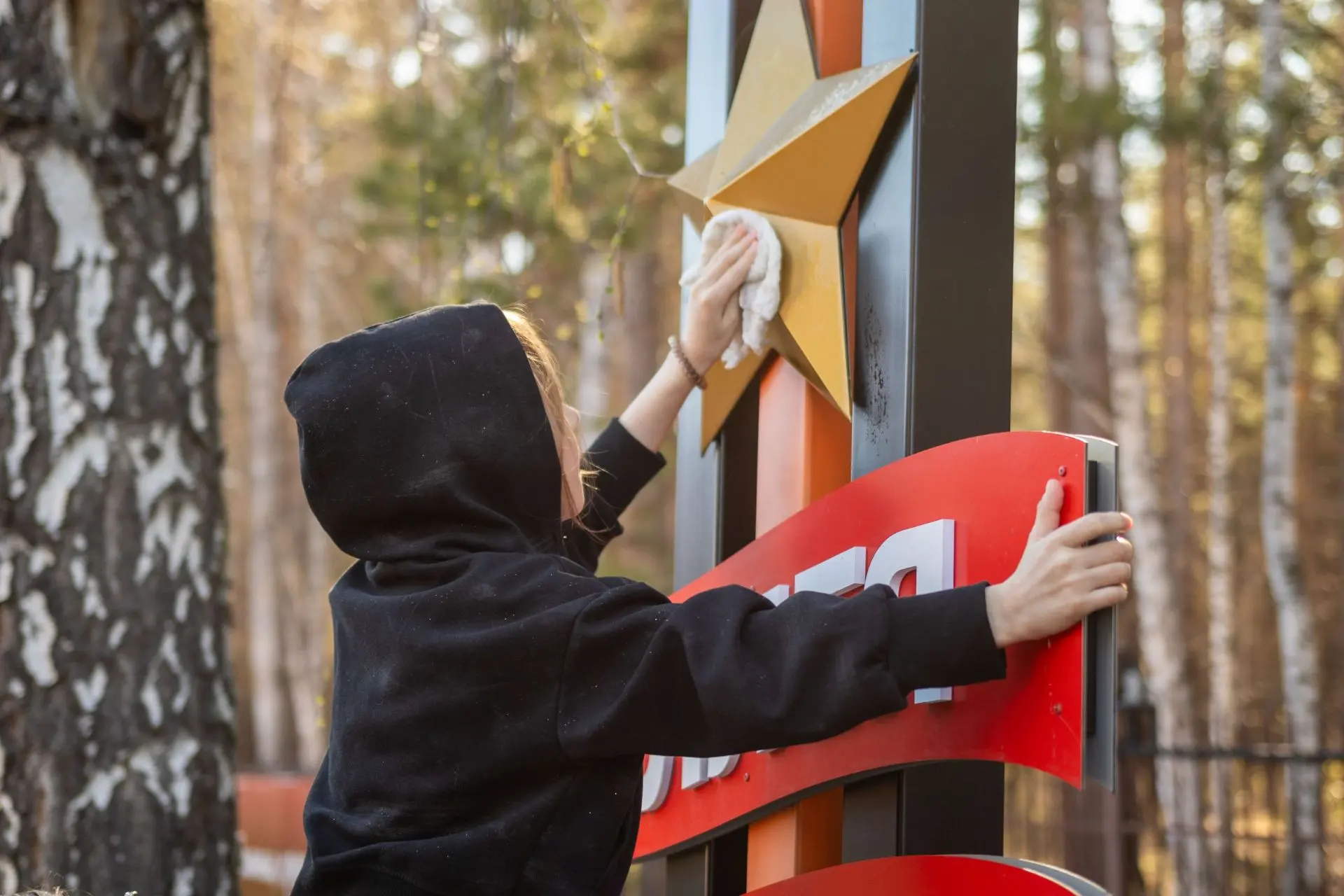 ПАМЯТЬ ЖИВЁТ В ДЕЛАХ ⭐️  Команда первичного отделения реализовала проект по развитию Аллеи Героев в 