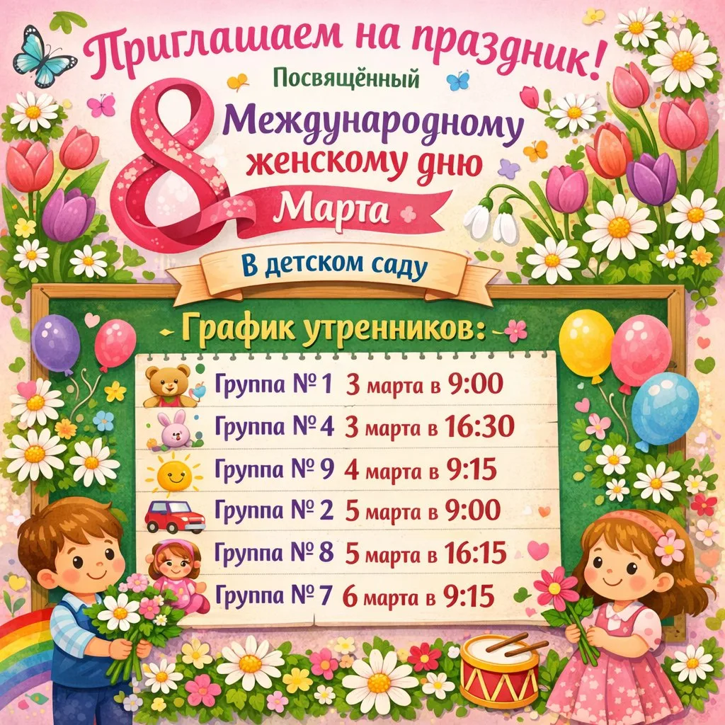 Встречаем весну с улыбками, стихами, песнями и танцами.