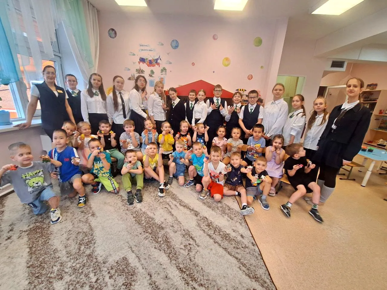 📣📣📣На этой неделе волонтёры отряда «Эволюция» организовали творческое занятие для детей подготовител