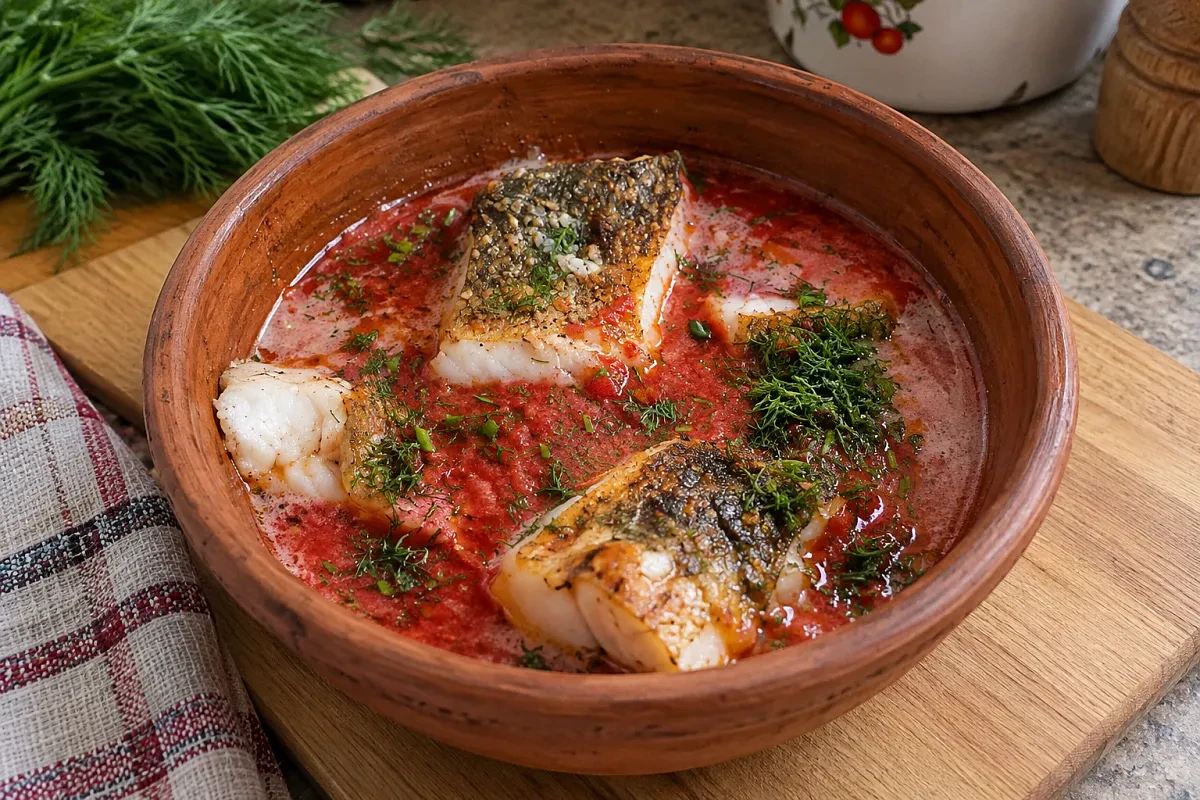 🐟 Грузинский рецепт из 60-х: запекаем судака и подаем с кизиловым соусом