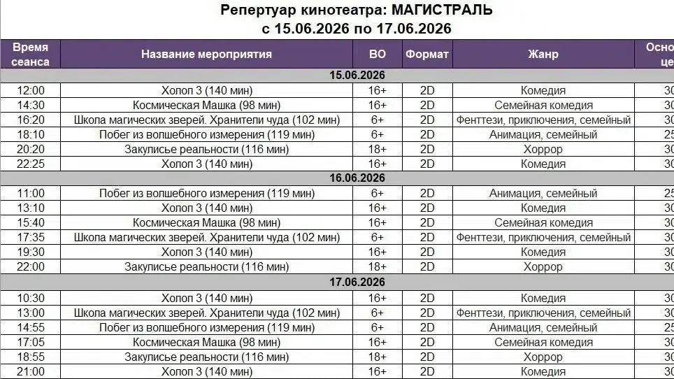 Последний сеанс ждёт тебя! 🎬🍿 
 
Приобрести билеты в кинотеатр можно в кассе или онлайн: 
🎟 кином
