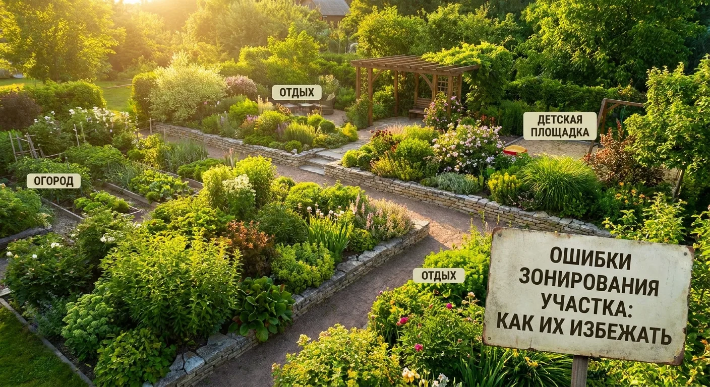 🌿 Ошибки зонирования участка: как их избежать