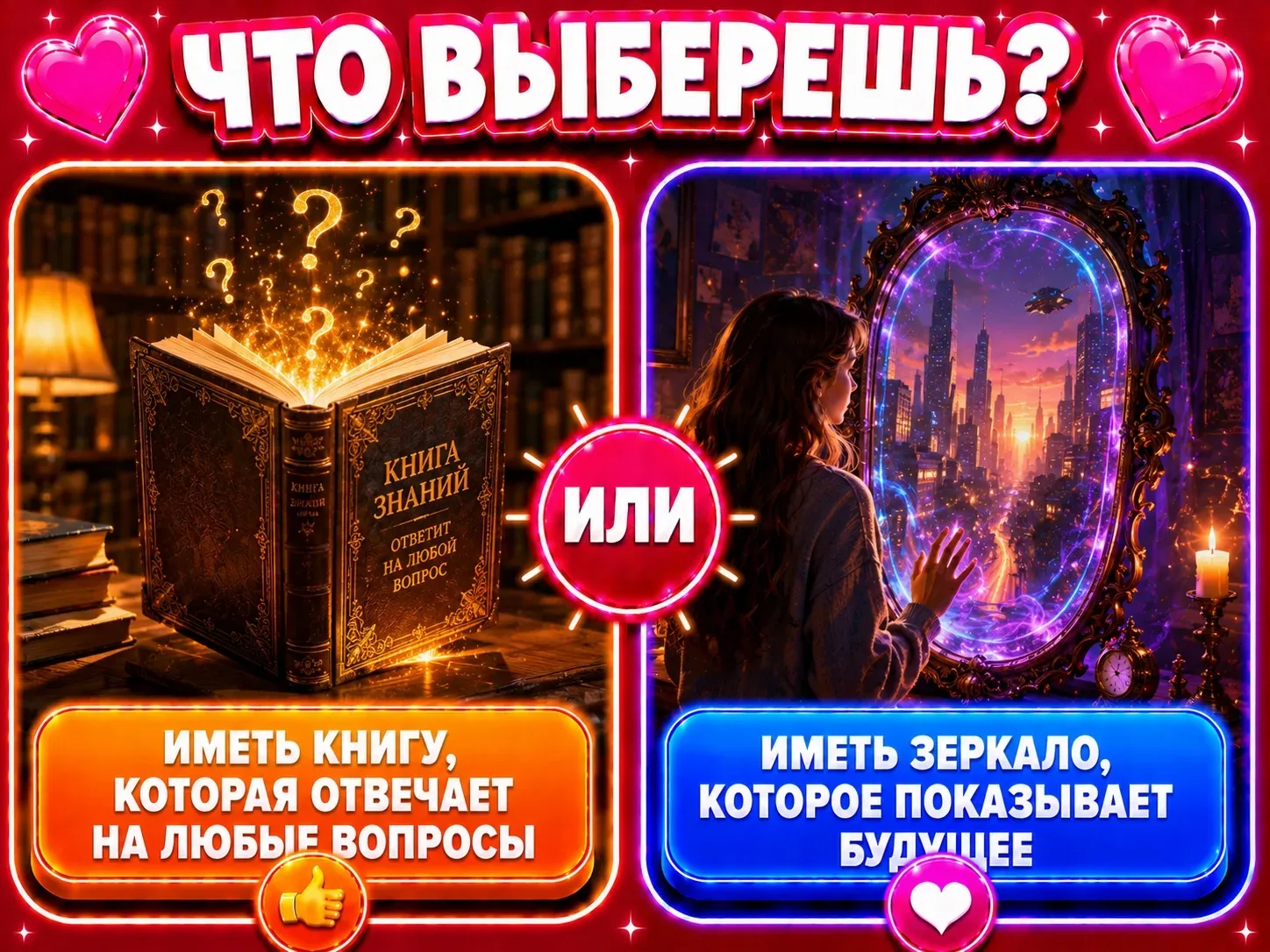 Книга, которая отвечает на любые вопросы или зеркало, которое показывает будущее?