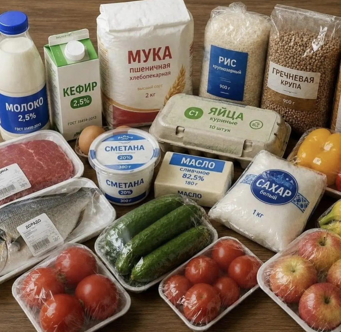 В России минимальная продуктовая корзина подорожала на 8,5%. В июле средняя стоимость 3...
