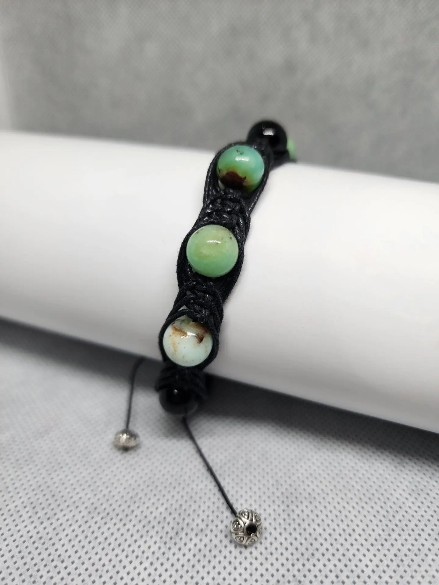 💚🖤 ХРИЗОПРАЗ + ЧЁРНЫЙ АГАТ — БРАСЛЕТ ДЛЯ ДЕНЕЖНОГО ПОТОКА 💰✨