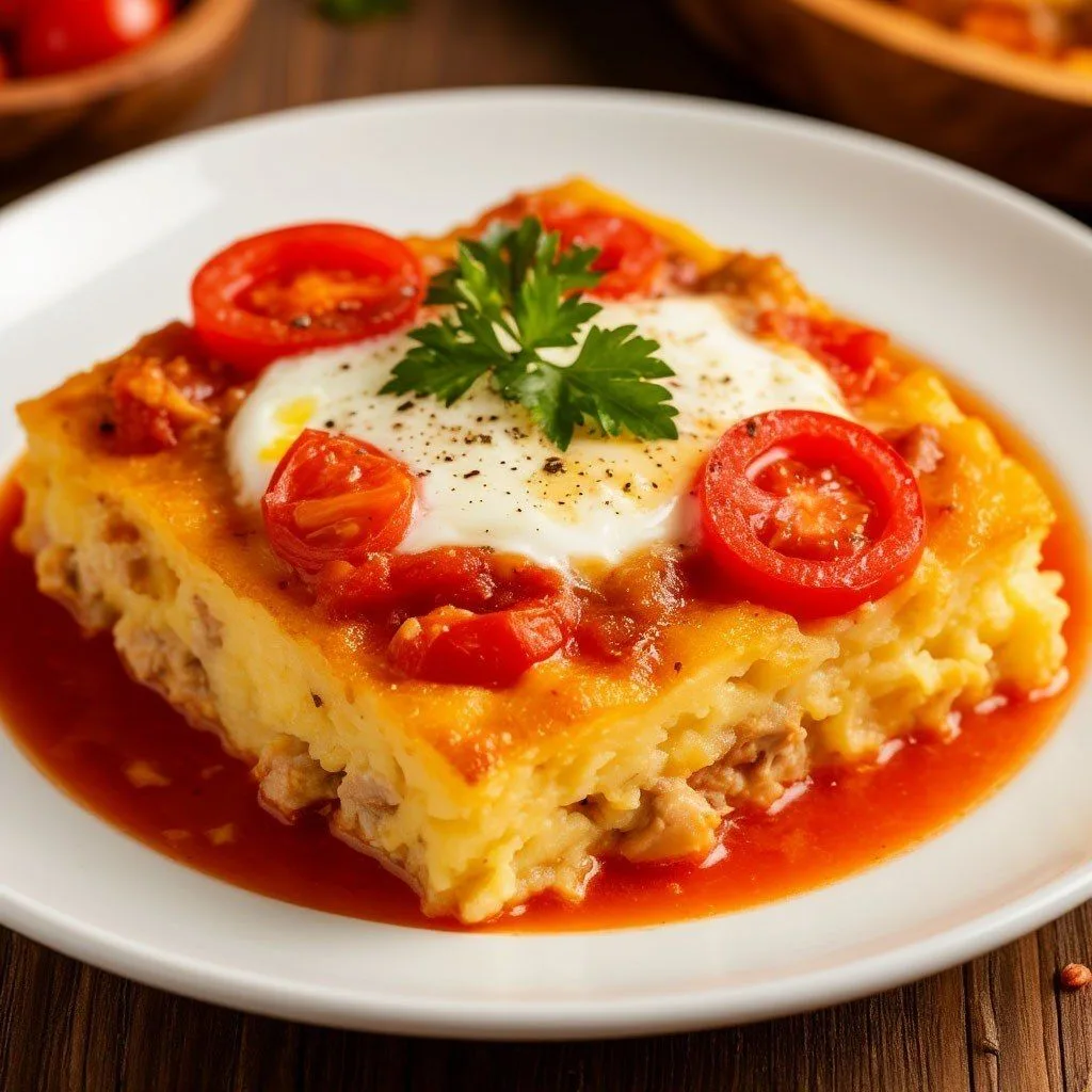 Картофельная запеканка с курицей в аэрогриле 🤤