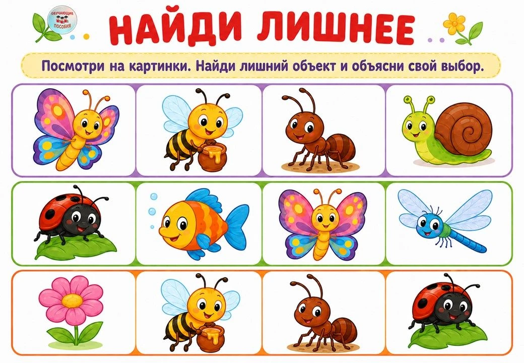 КТО ЗДЕСЬ ЛИШНИЙ? 🔎