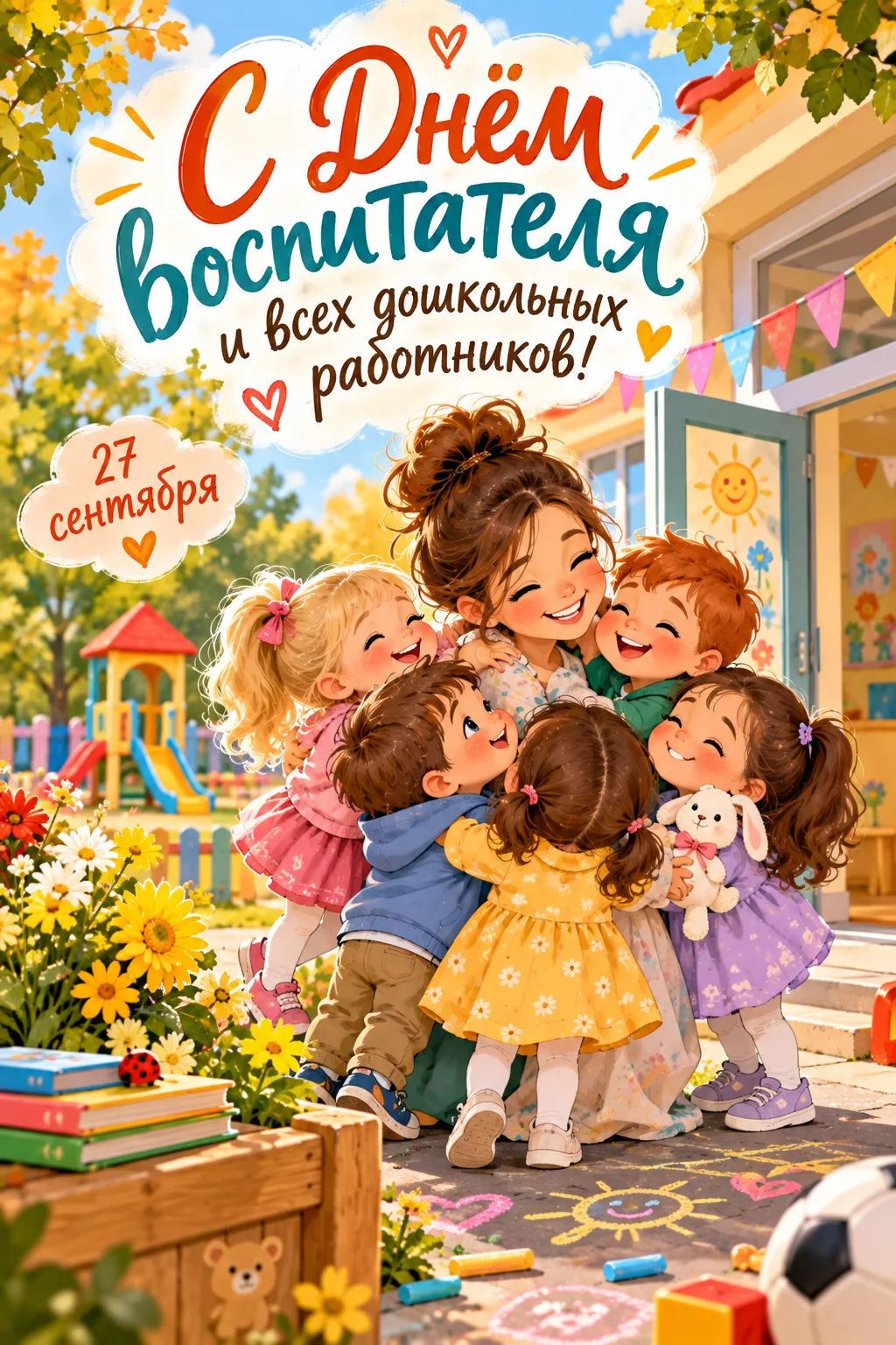С Днём воспитателя и всех дошкольных работников! 🧸