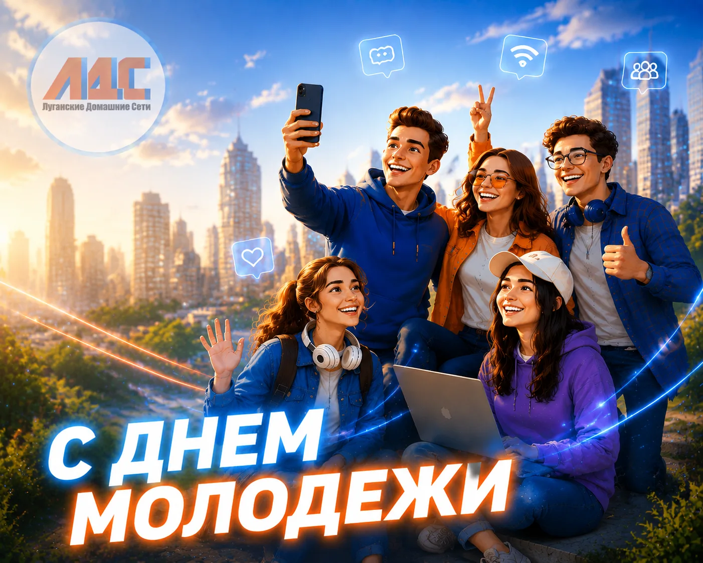 Дорогие друзья!

От всей команды ЛДС поздравляем вас с Днем молодежи!

Молодость — это время смелых 