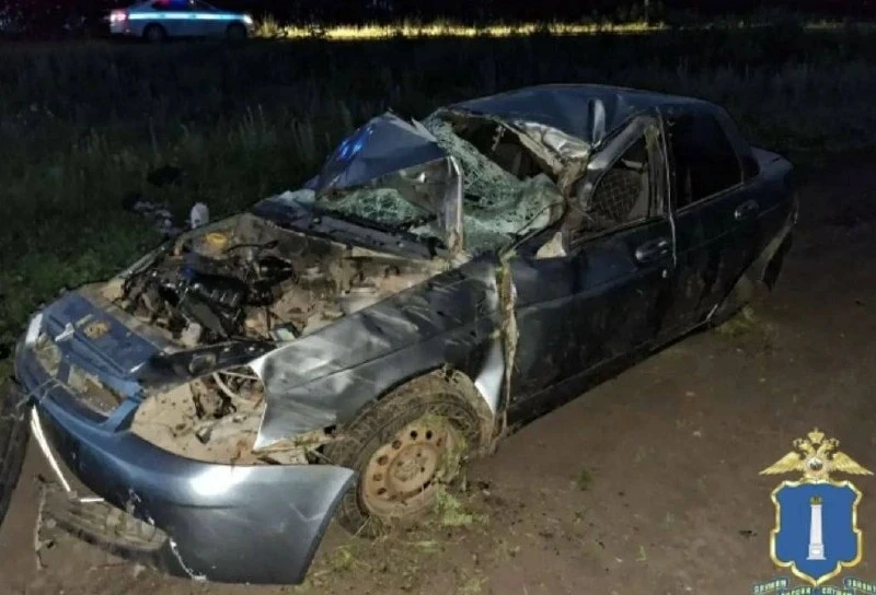В Старомайнском районе 19‑летний водитель «Лады Приоры» в 21:45 потерял управление и съ...