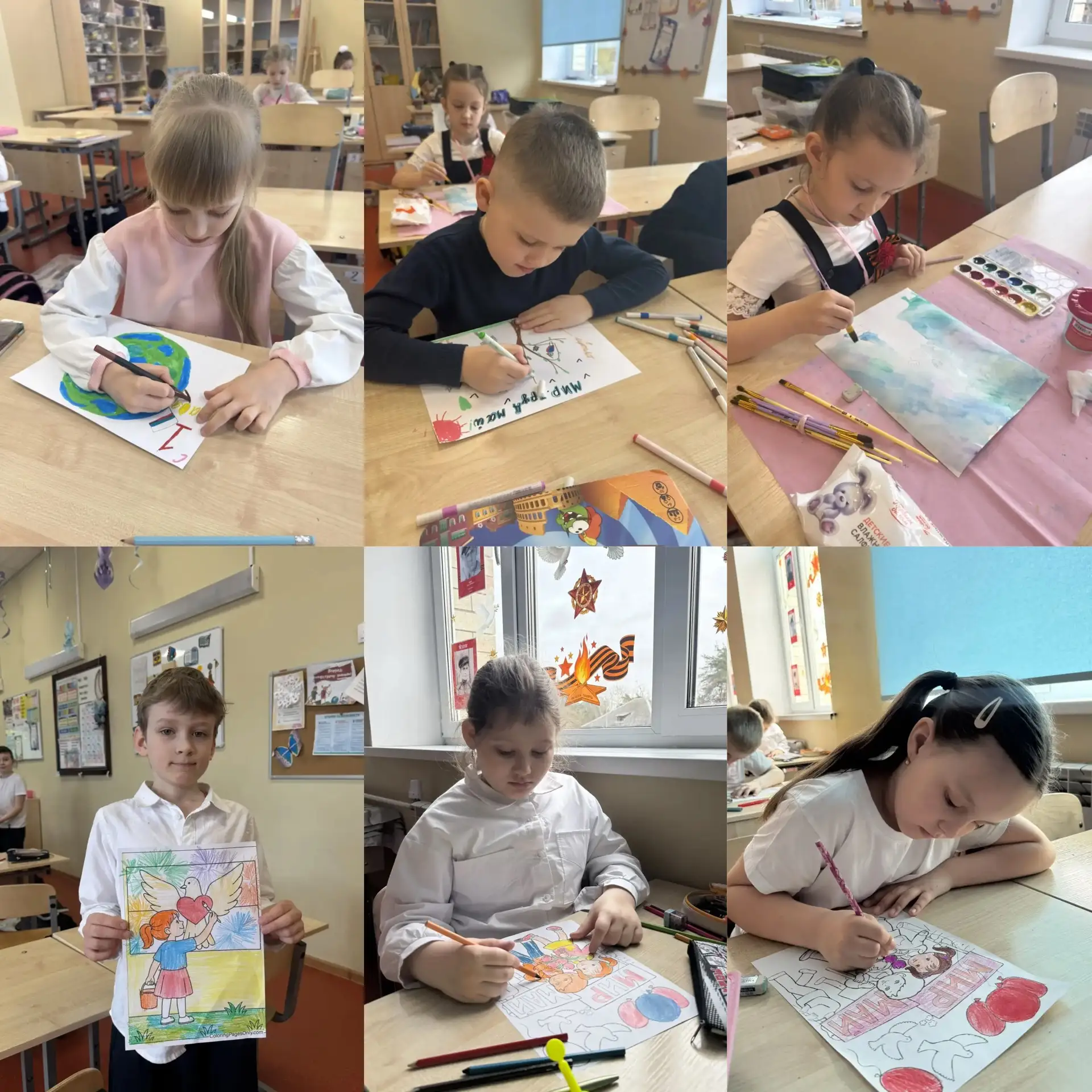 🌷 Мир. Труд. Май — праздник в каждом сердце  В преддверии светлого праздника 1 Мая в начальных класс