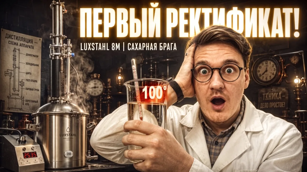 Наш первый ректификат на LUXSTAHL 8M!
