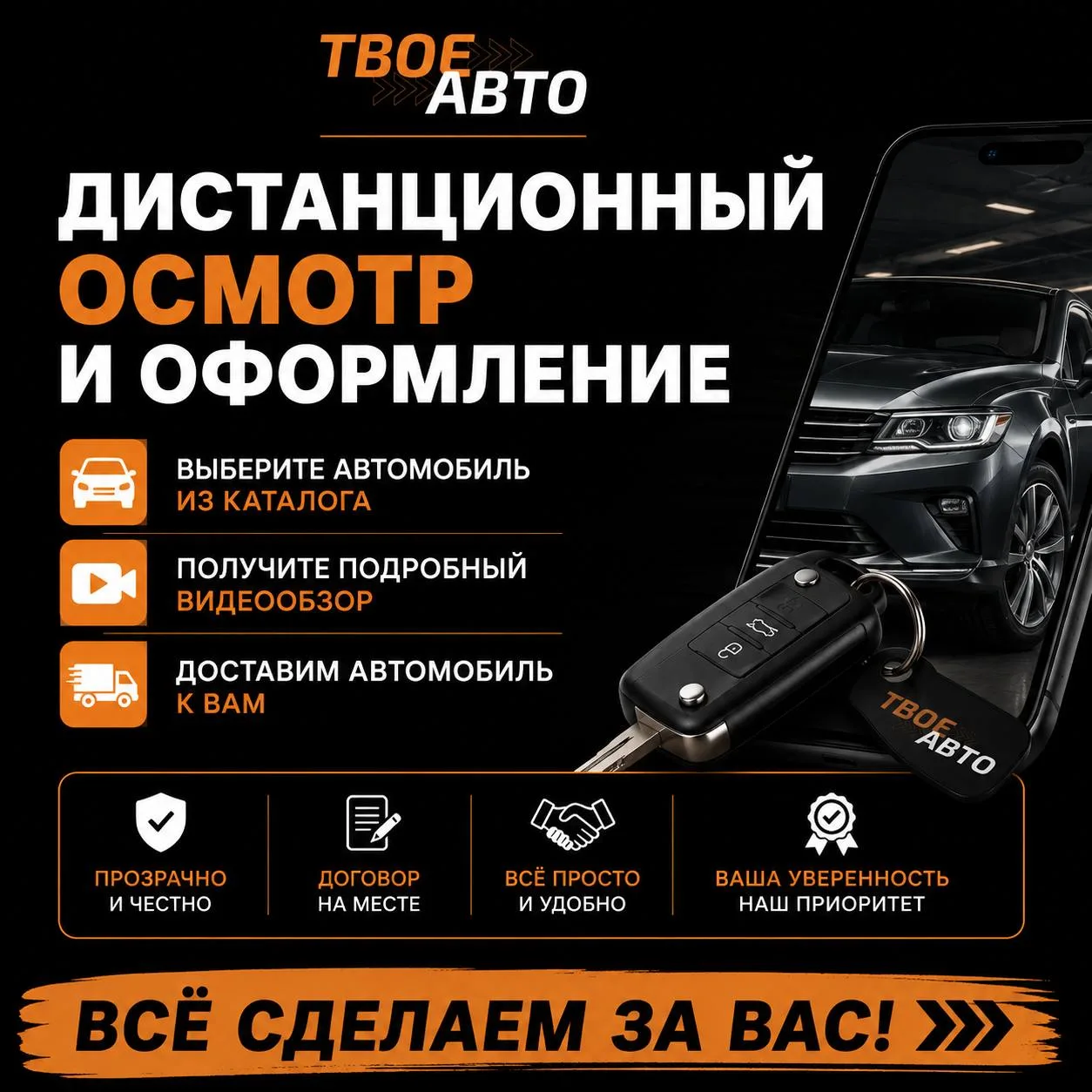 🚘 Не получается приехать к нам? Это больше не проблема.

Теперь у нас доступен дистанционный осмотр