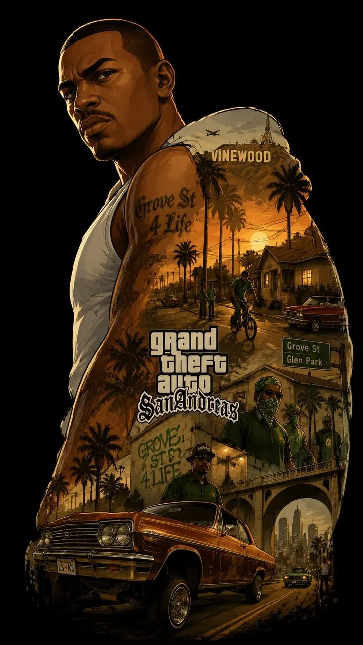 ⭐ ОБОИ GTA SAN ANDREAS