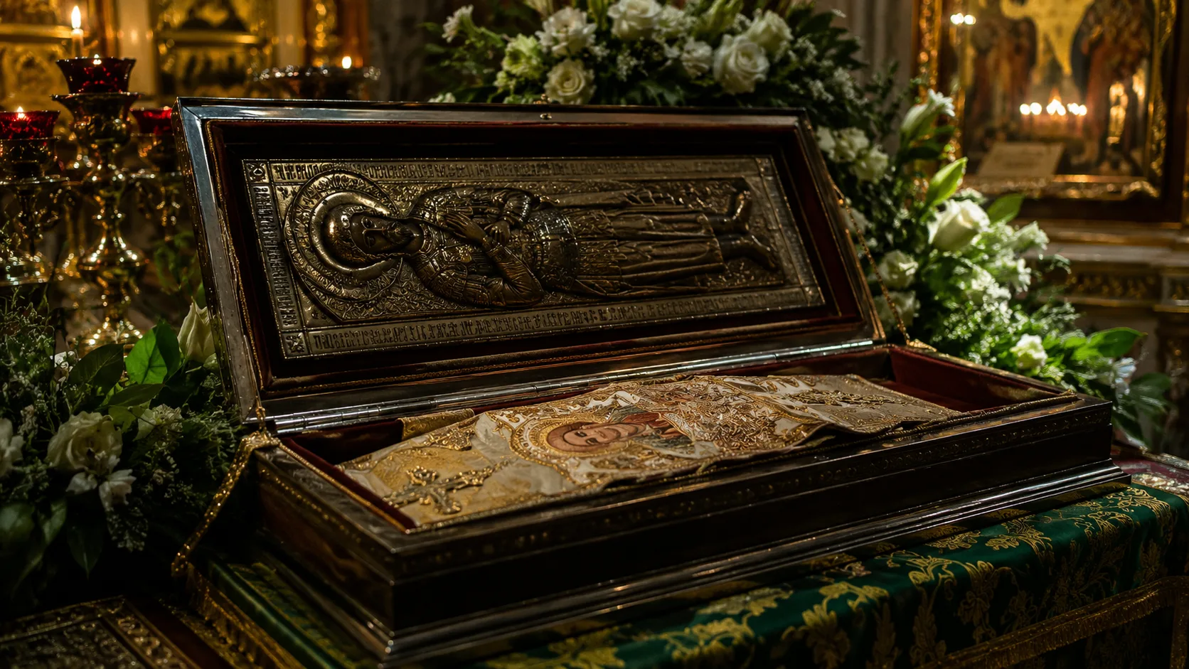 В РПЦ назвали ложью слухи об утрате в зоне СВО части мощей князя Дмитрия Донского.
