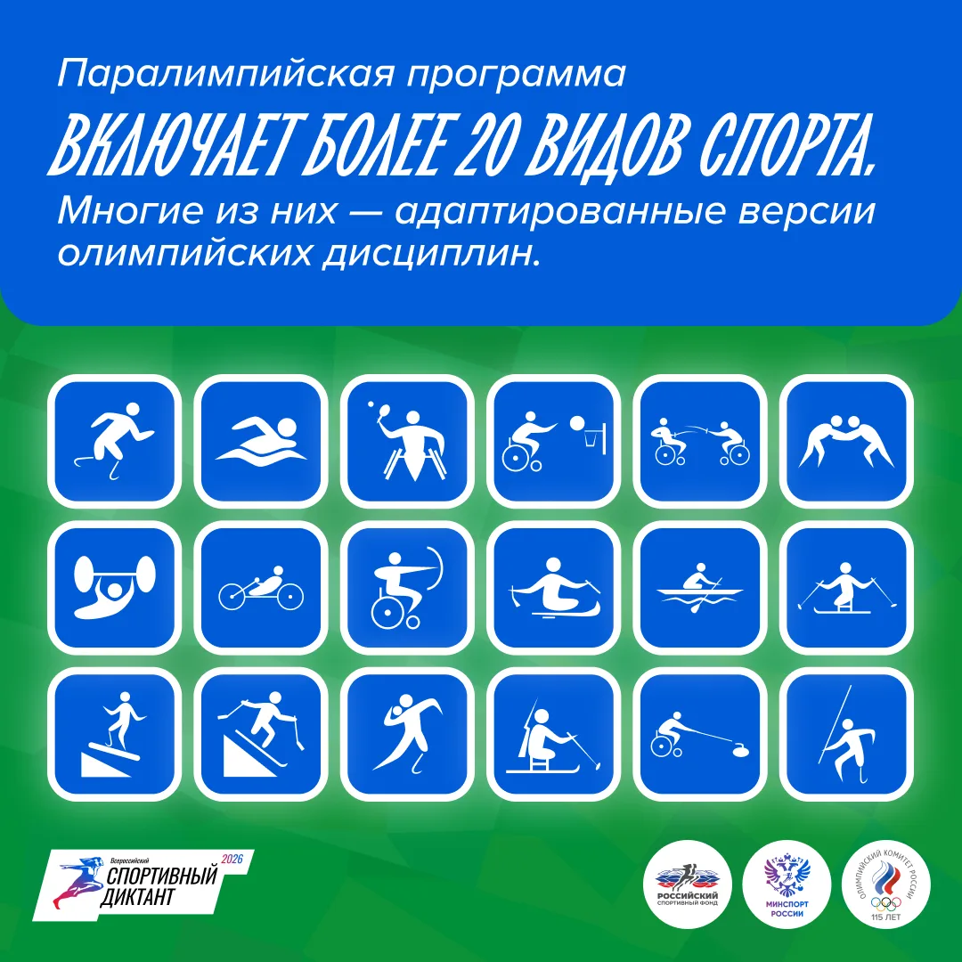 📹 Публикуем заключительную лекцию Спортивного диктанта - 2026! Она посвящена паралимпи...