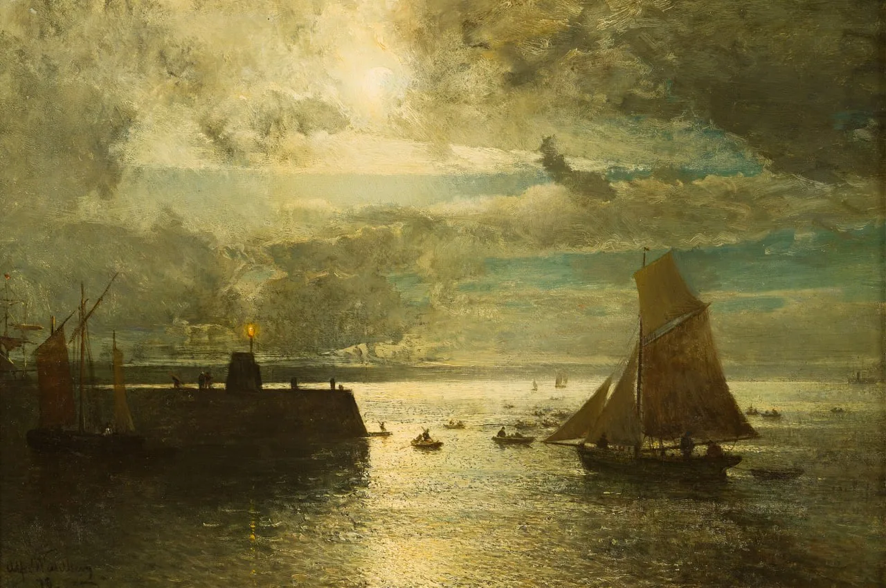 🌘 Доброй ночи!

"Лунный пейзаж"

Альфред Валберг
(1878)
Швеция
Пейзажная живопись

📍Частное собран
