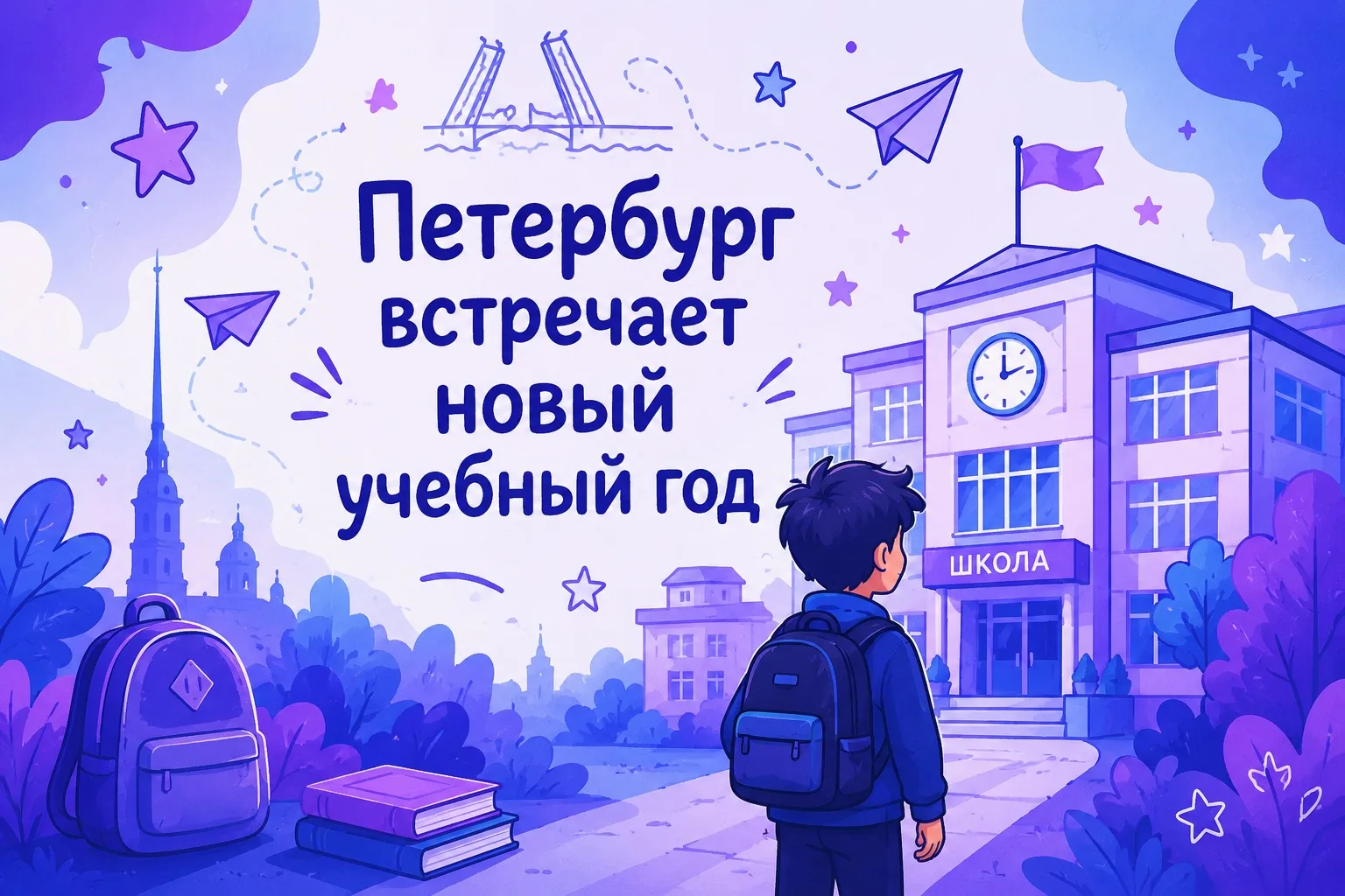 Петербург встречает новый учебный год: школы и детские сады готовы! 🏫💙