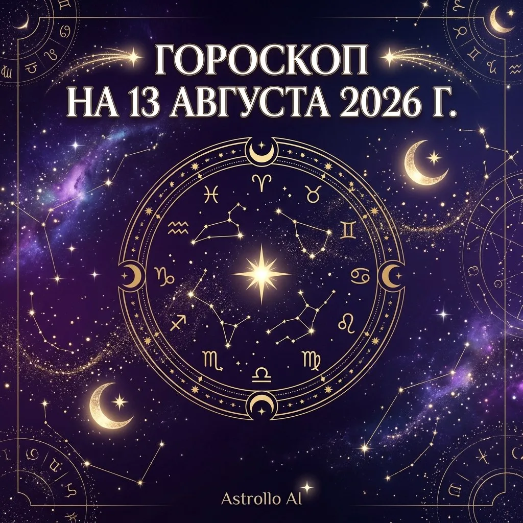 🔮 Гороскоп на 13 августа 2026 г.