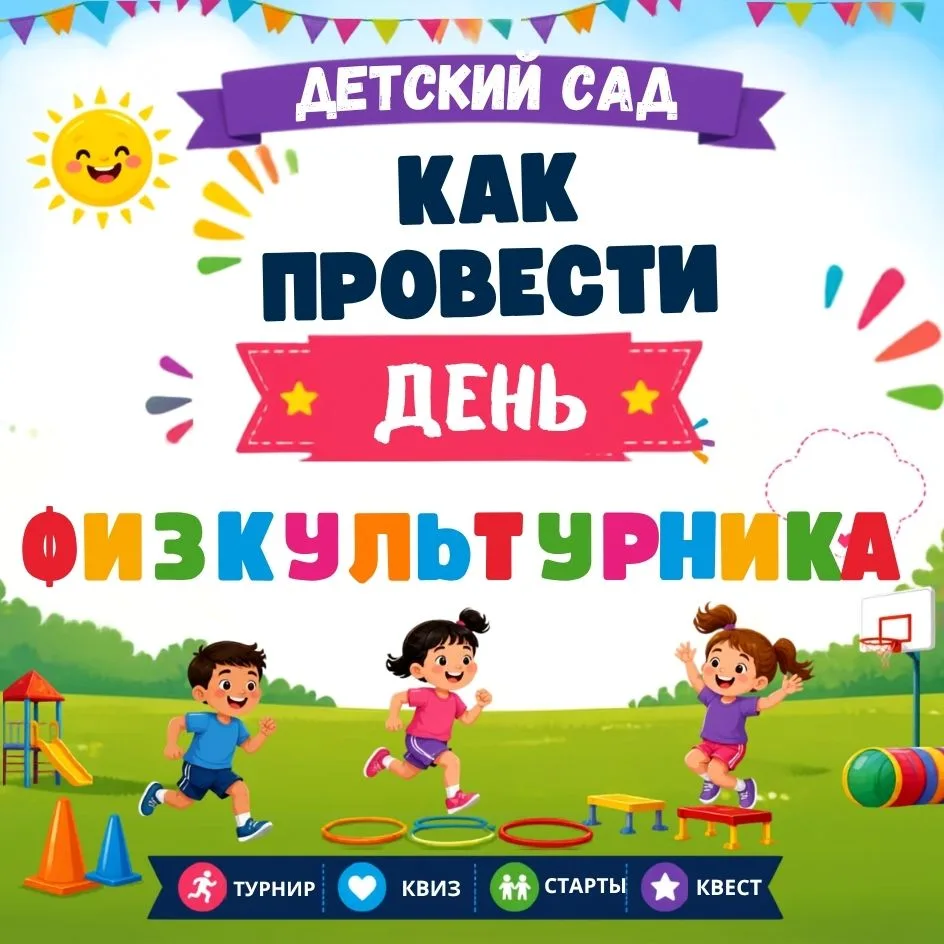 Как вам идеи❓❓❓
 
День физкультурника можно превратить в настоящий Фестиваль спорта, где будут задей