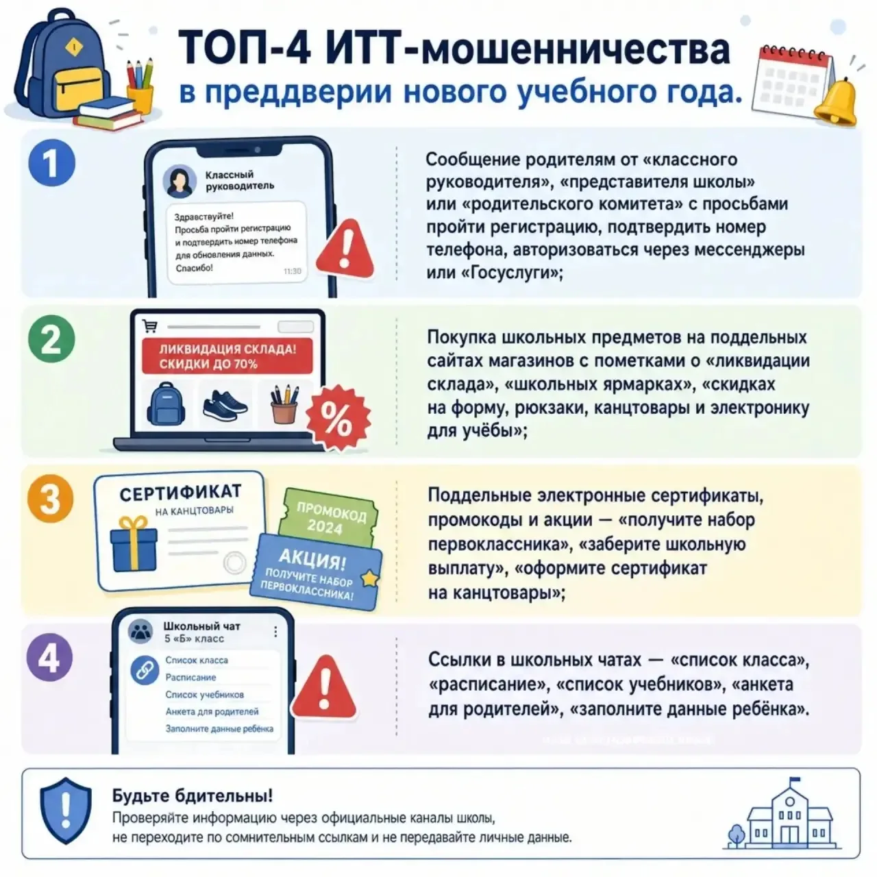 В канун 1 сентября аферисты массово атакуют родителей. Их главная цель — заставить действовать на эм