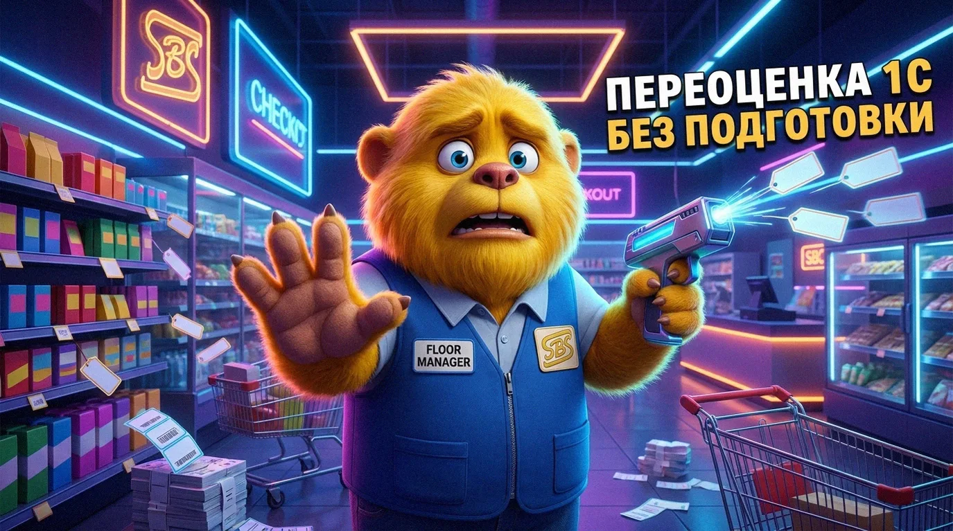 📌 Цена в 1С:Розница уже новая, а ценники ещё вчерашние?
