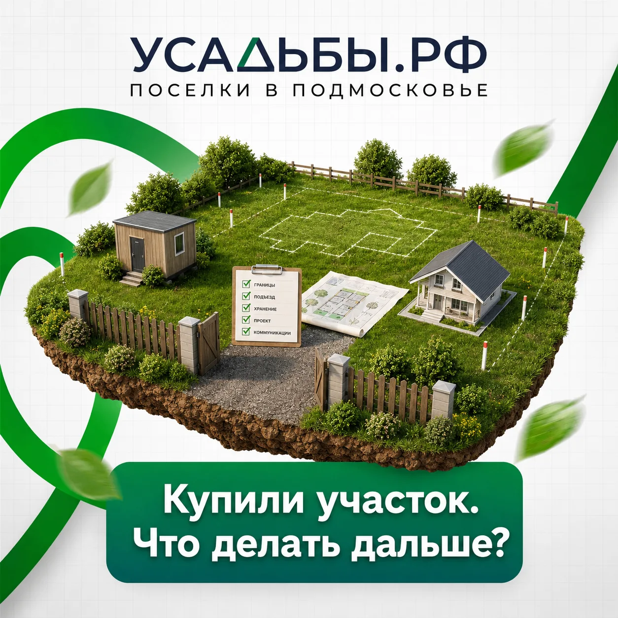 🧱 Купили участок. Что делать дальше?