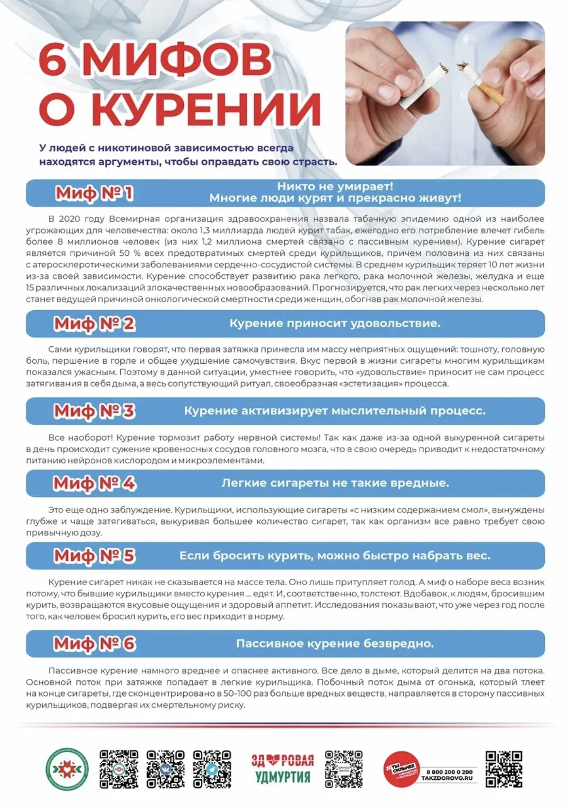 6 мифов о курении, в которые до сих пор верят (даже умные люди)