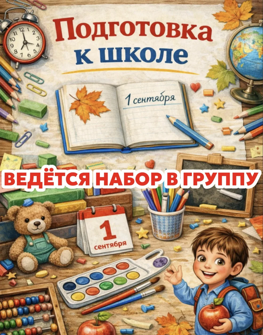 🔔🍁Ведётся набор в группу «Школа будущего первоклассника»: готовимся к первому классу без стресса! 