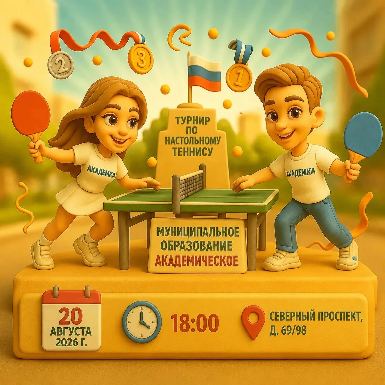 Еще открыта запись на турнир по настольному теннису "Академический вызов"