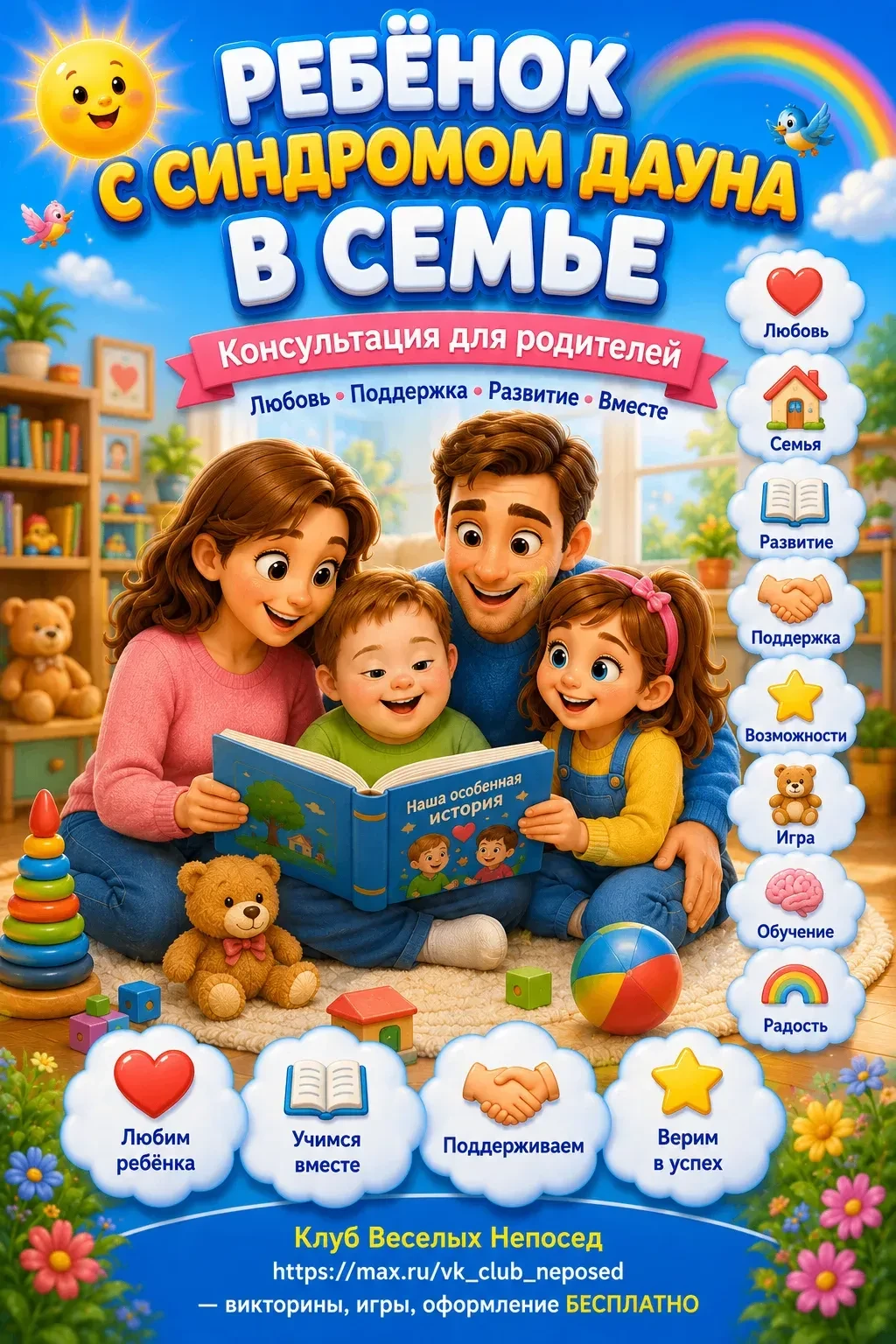 ❇️ РЕБЕНОК С СИНДРОМОМ ДАУНА В СЕМЬЕ.                                                  ...