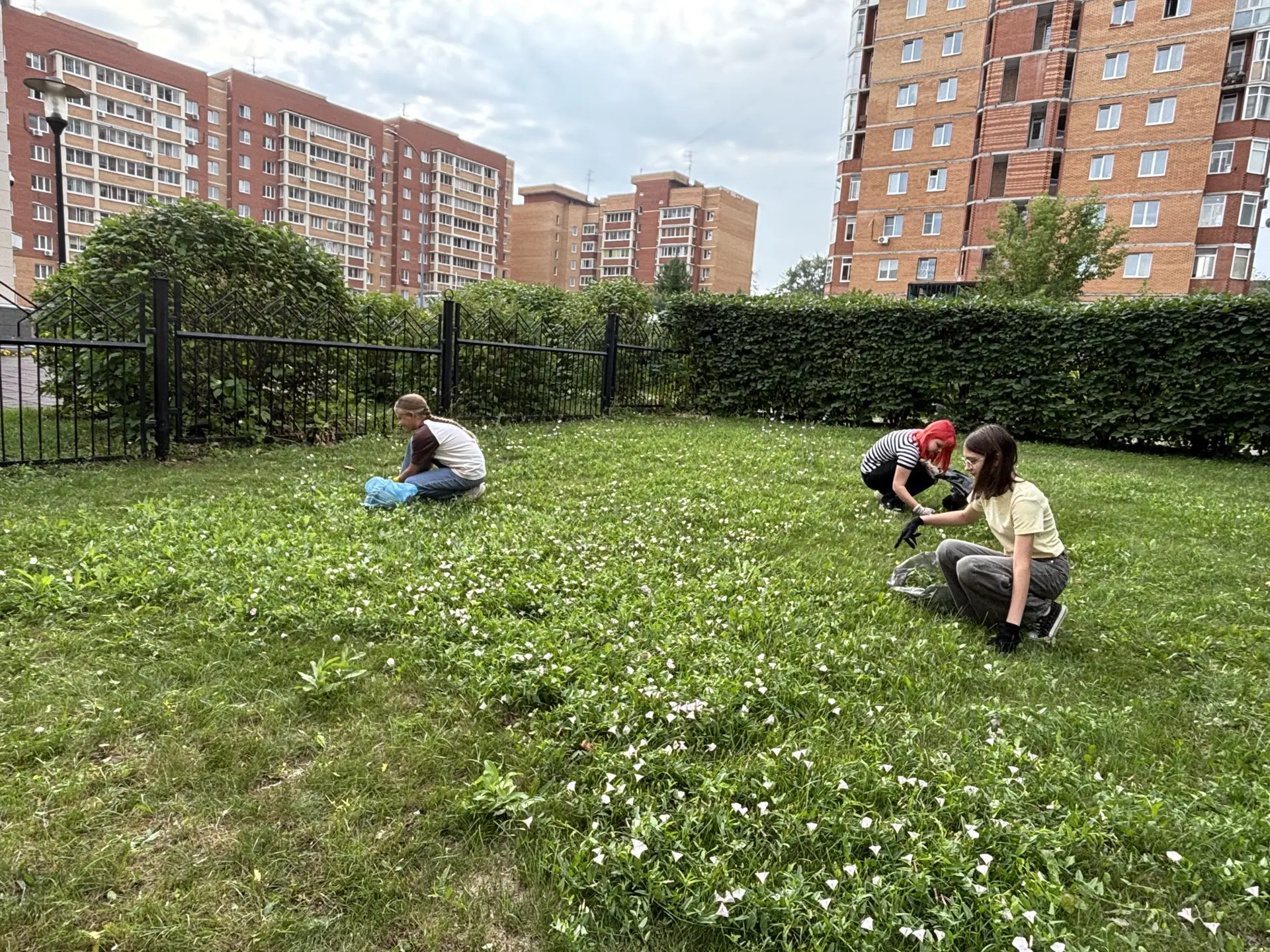 Летняя занятость: продолжаются работы на пришкольном участке.

📝В рамках летней трудовой практики у