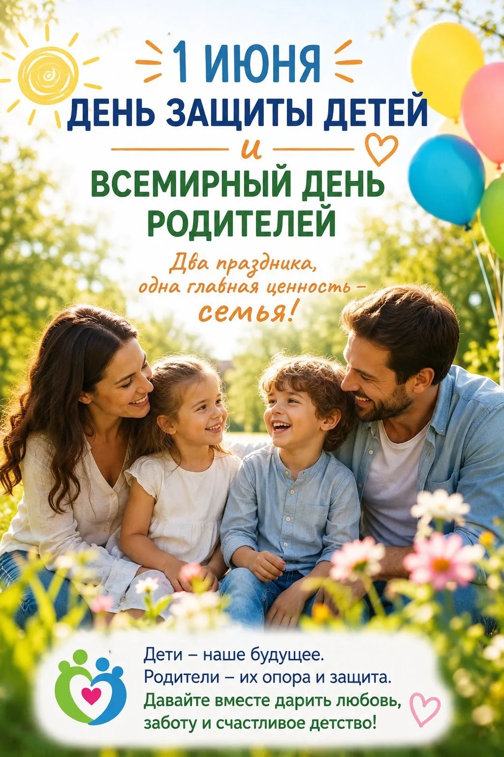 🎈Сегодня мы отмечаем замечательный праздник — День защиты детей!