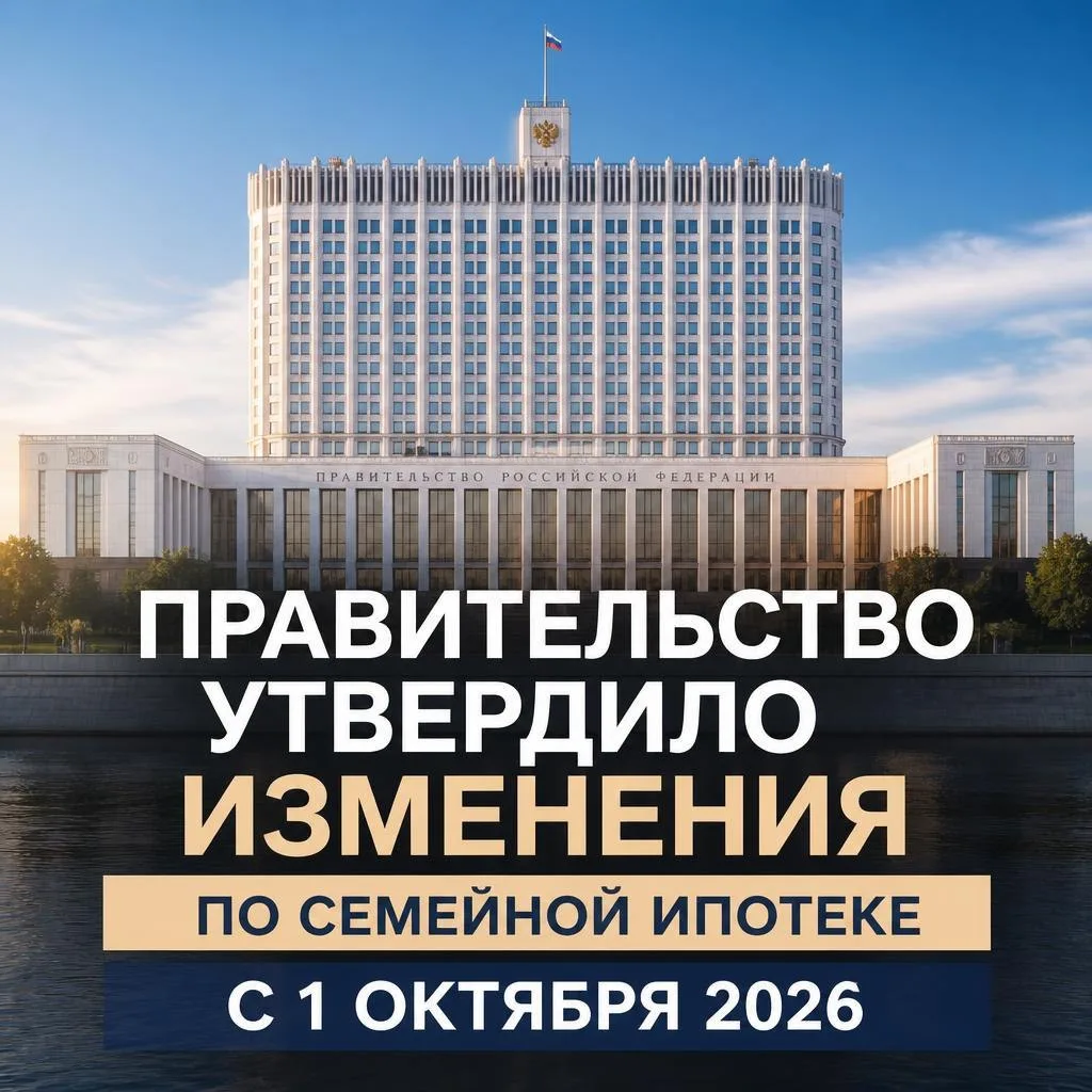 ❗️Правительство утвердило изменения в программу «Семейная ипотека»