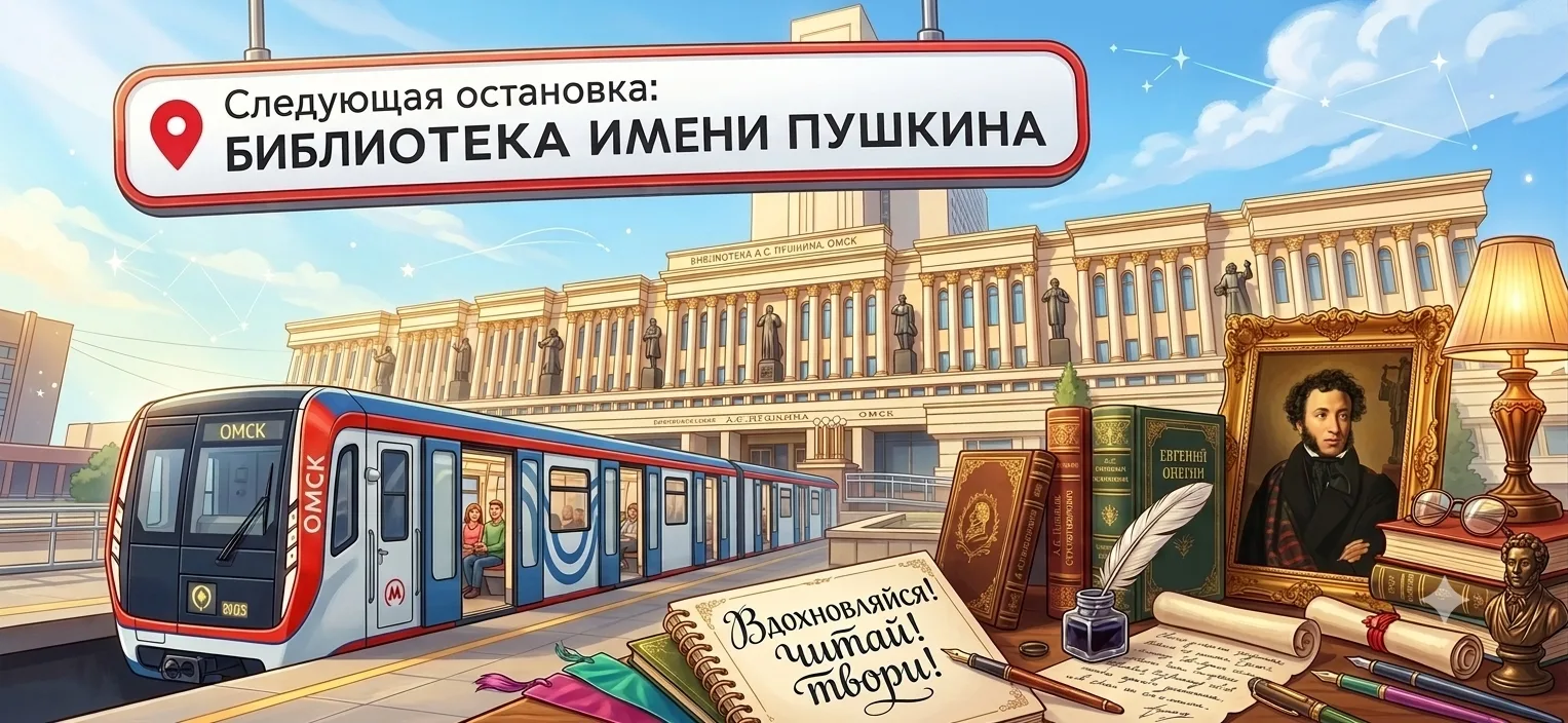​🚇 Станция «Библиотека имени А.С. Пушкина»

​Привет, ребята! Наше виртуальное путешествие по станци